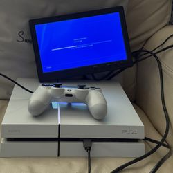 White PS4 500gb With Controller 