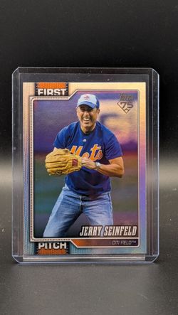 2026 Topps JERRY SEINFELD First Pitch Rainbow Foil SP #FP-10 New York Mets