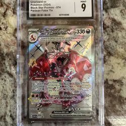 Pokemon Charizard Ex Black Star CGC 9