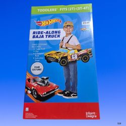 Hot Wheels Ride-Along Baja Truck Toddler Costume fits (2t)-(3t-4t)