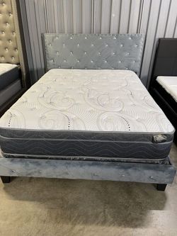 Brand new mattresses, sealed in plastic
