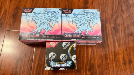 Pokemon Chaos Rising booster box & elite trainer box