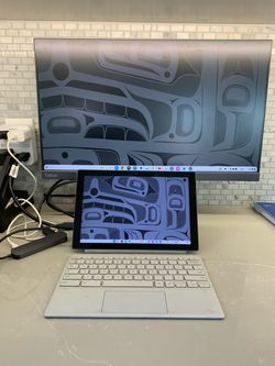 Asus tablet chromebook and monitor