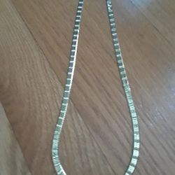 Sterling chain.  Gold over Sterling 20 inch