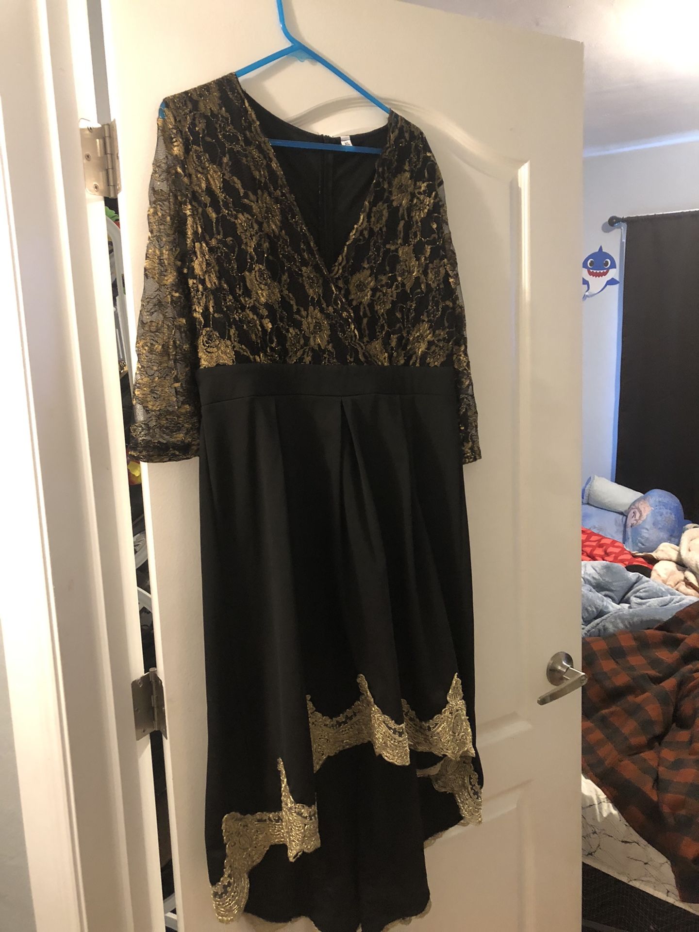Black And Gold Dress