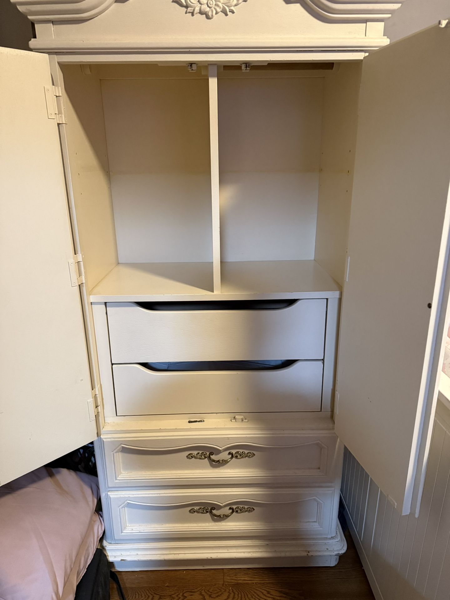 White Wooden Armoire