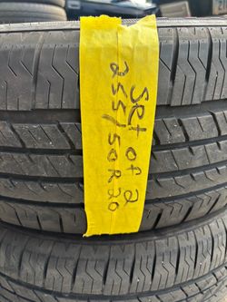 Set of 2 tires 255/50r20 good condition $85