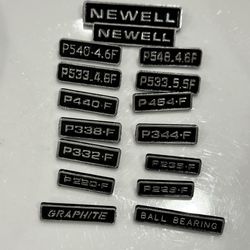 16 Assorted NEWELL P Series Badges  546 540 533 454 440 344