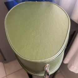 Vintage 60’s Avocado Shaped Travel carry On 