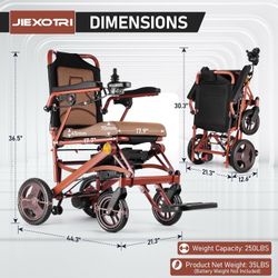 ♿ Regain Your Freedom! Lightweight Foldable Electric Wheelchair – Only 35 lbs