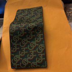 Authentic Coach Monogram  ID Wallet