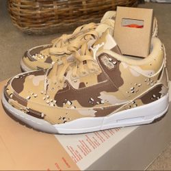 Jordan Retro 3 Camo Size 8.5 Men Size 7
