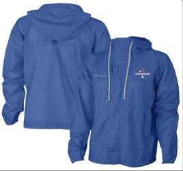 Women Columbia Los Angeles Dodgers 2024 World Series Championship Windbreaker
