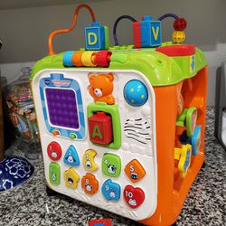 Vtech learning cube toy with letter blocks