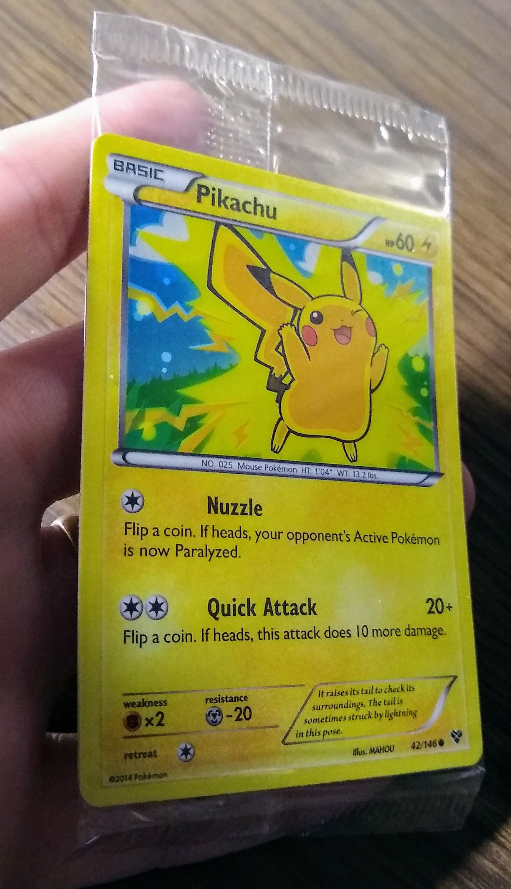 Sealed Pokemon Card XY Pikachu Movie Promo Holo/Foil Rare