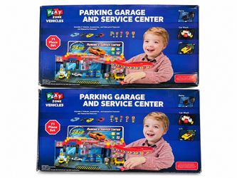 Play Zone Parking Garage & Service Center – 71 Piece Set