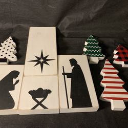 Nativity Scene Blocks For Christmas