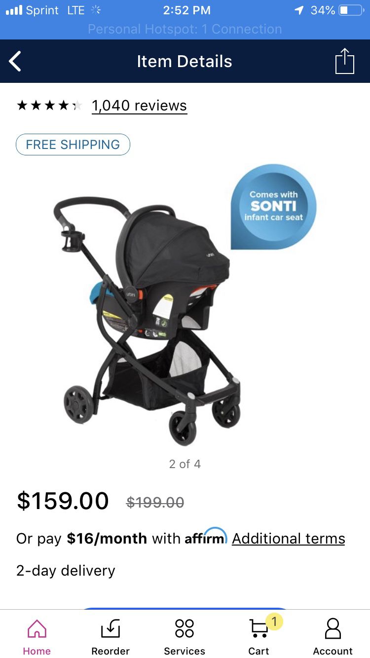 Stroller and car seat