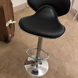 Bar Stool Modern Swivel Bar Chairs with Mid Back and Adjustable Seat Heights
