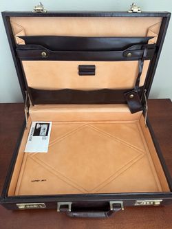 Vintage Franzen Solingen 2100 Leather Briefcase Attaché