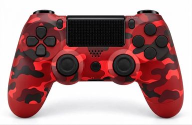 PS4 Wireless Controller Red Camo