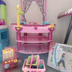 Kitchen Set, Multifunctional Dance Mat & Vending Machine Toys