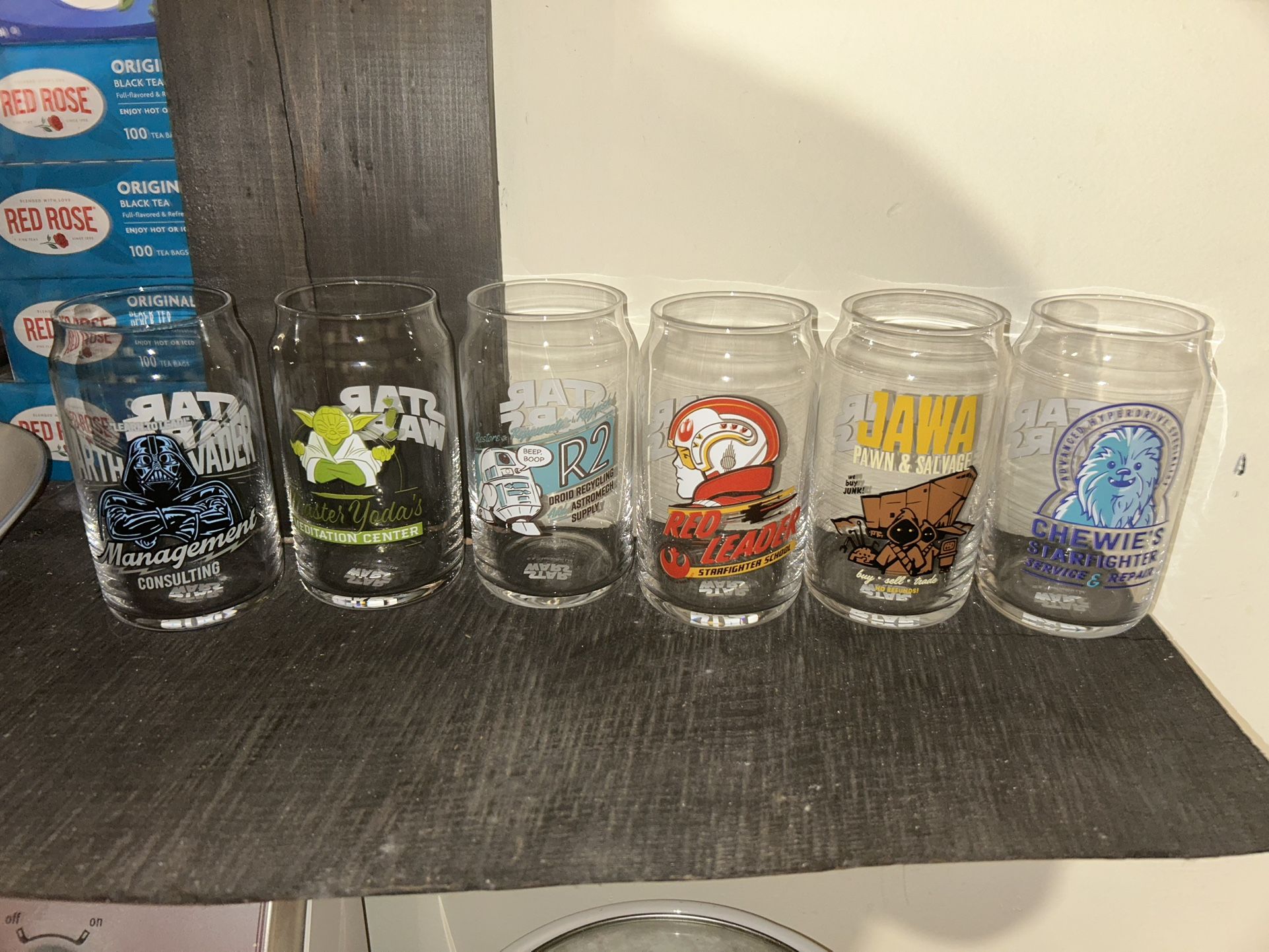 Star Wars Glass Cup Set