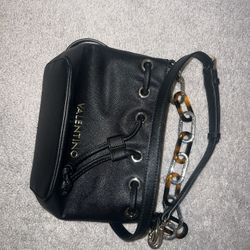 Valentino by Mario Valentino Black Bucket Bag