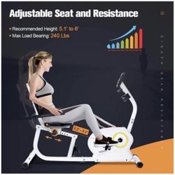 Recumbent Exercise Bike Stationary Doufit EB 02 Indoor Magnetic