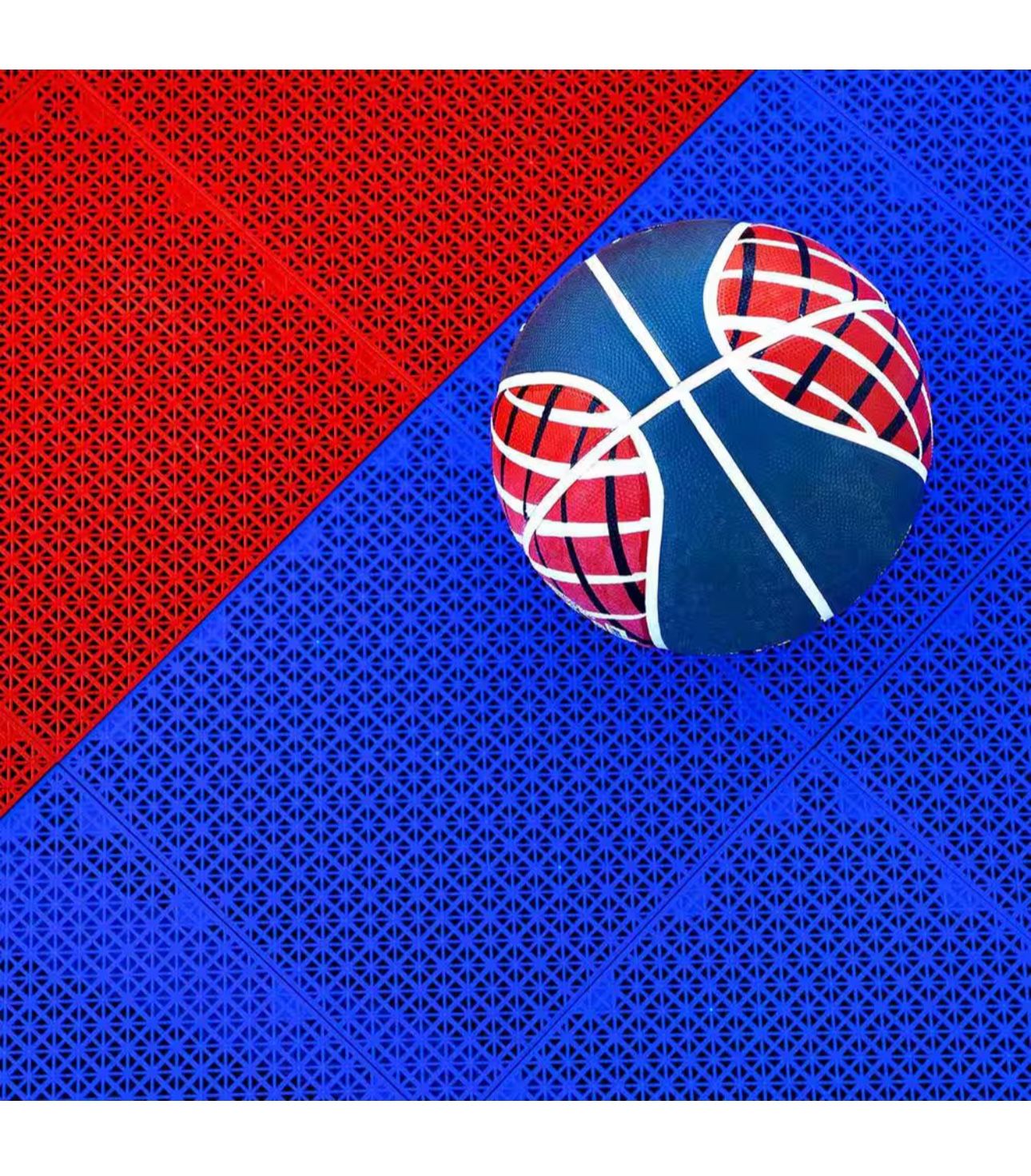 Outdoor Court Tiles Red And Blue