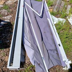 Hand Crank Awning Purple