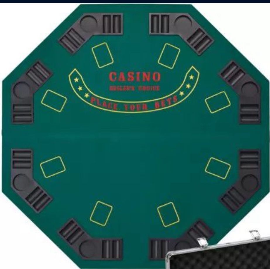 Poker Table Topper W/ Blackjack Slide 