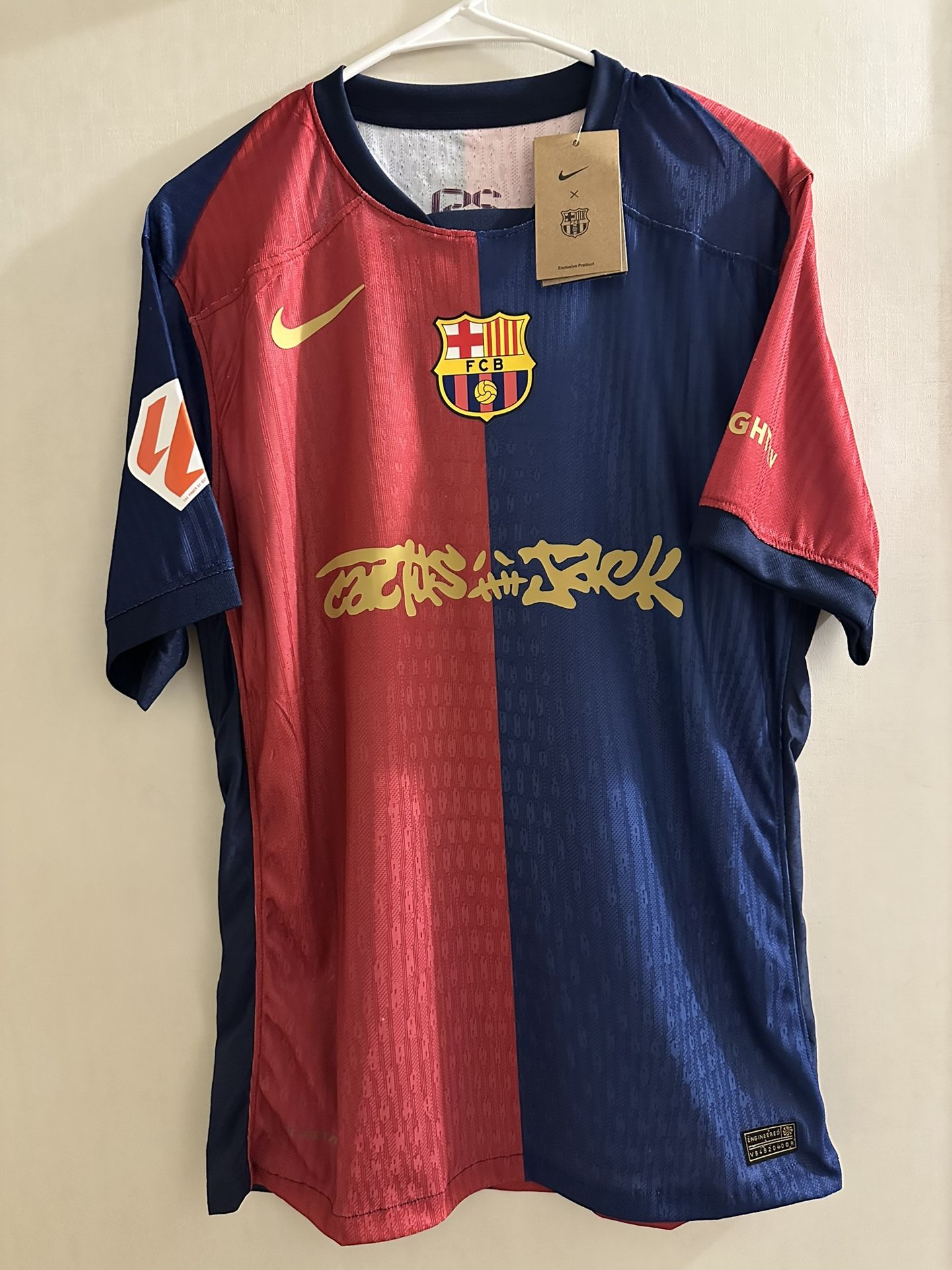 Travis Scott Nike FC Barcelona 24/25 Home Jersey Sizes L-2XL Player Version Cactus Jack