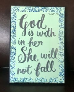 Framed Art Home Decor Handmade 5x7 in.