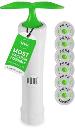PURE MVP Mason Jar Vacuum Sealer Kit | 3X Faster & 8X the Vacuum of Electric