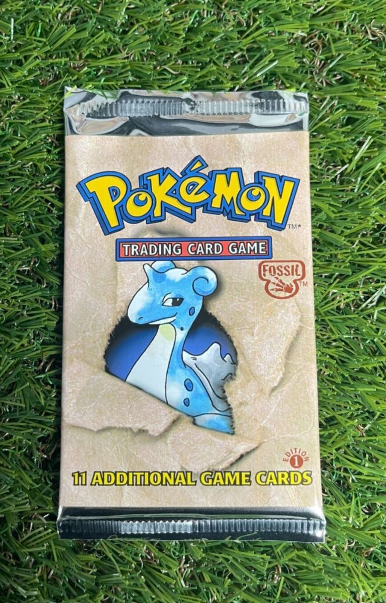 1st Edition Fossil Pack Lapras Art