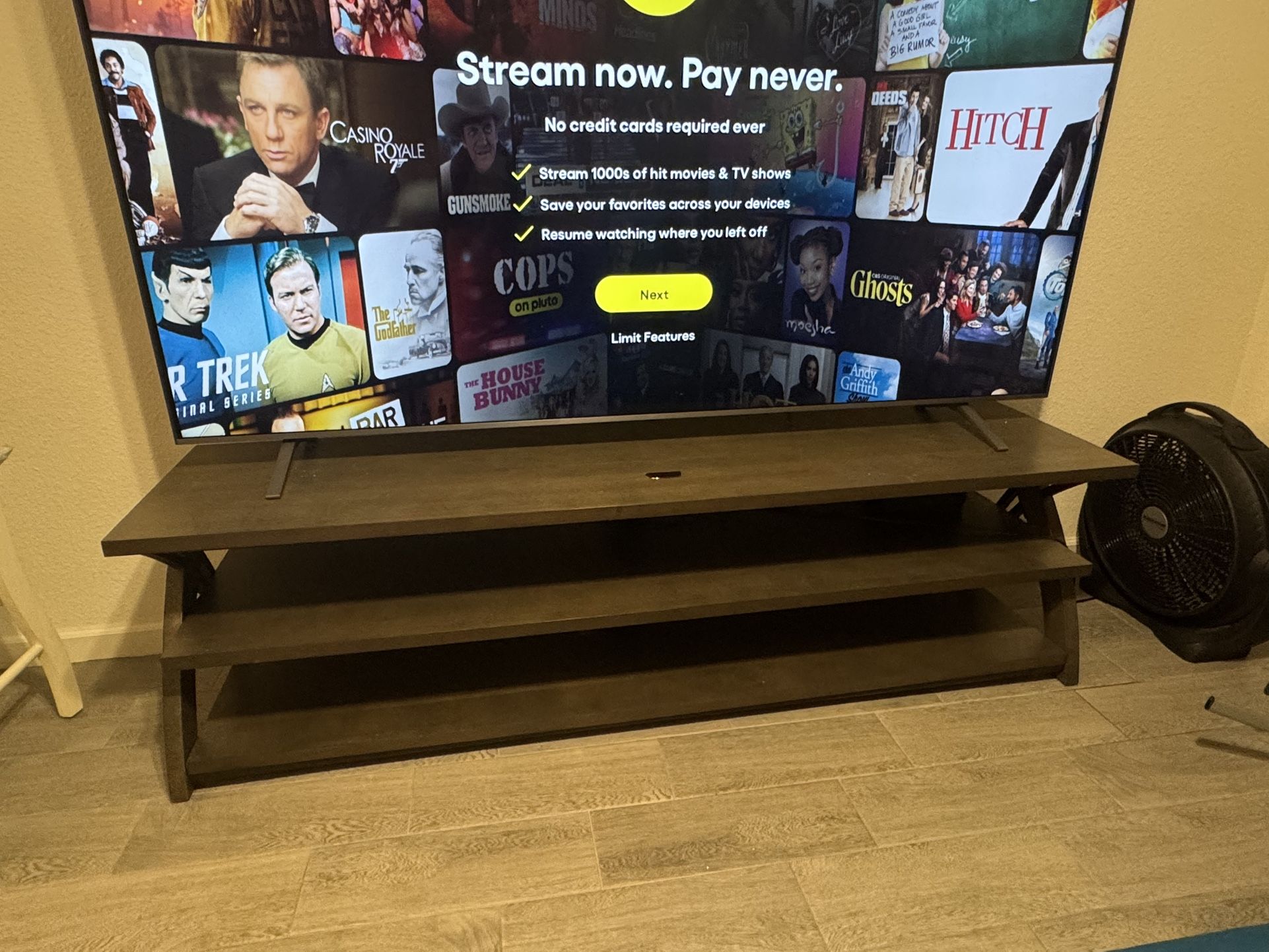 Dark Wood TV Stand