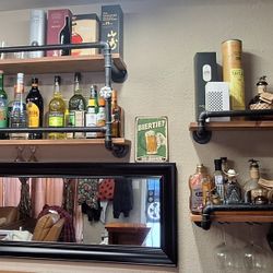 Industrial Bar Wine & Spirits Racks