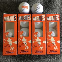 Vintage Wheaties Tiger Woods Titleist Golf Ball sleeves (4 Total)