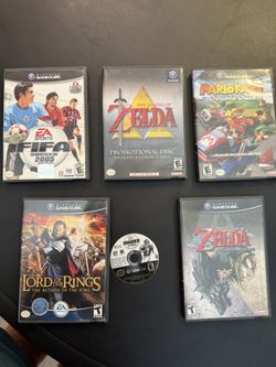 Nintendo GameCube Game Lot – Zelda, Mario Kart Double Dash, Collector’s Edition