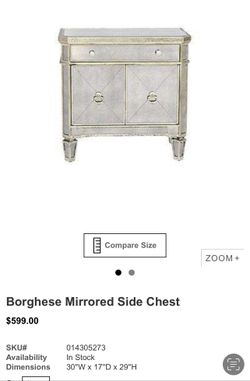 Z Gallery Borghese Side table  