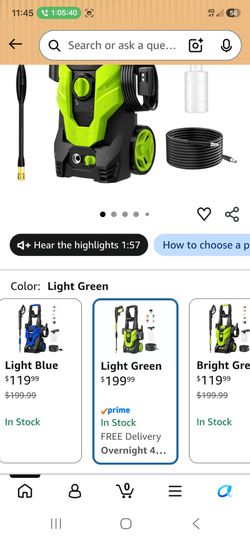 Lwq electric pressure washer