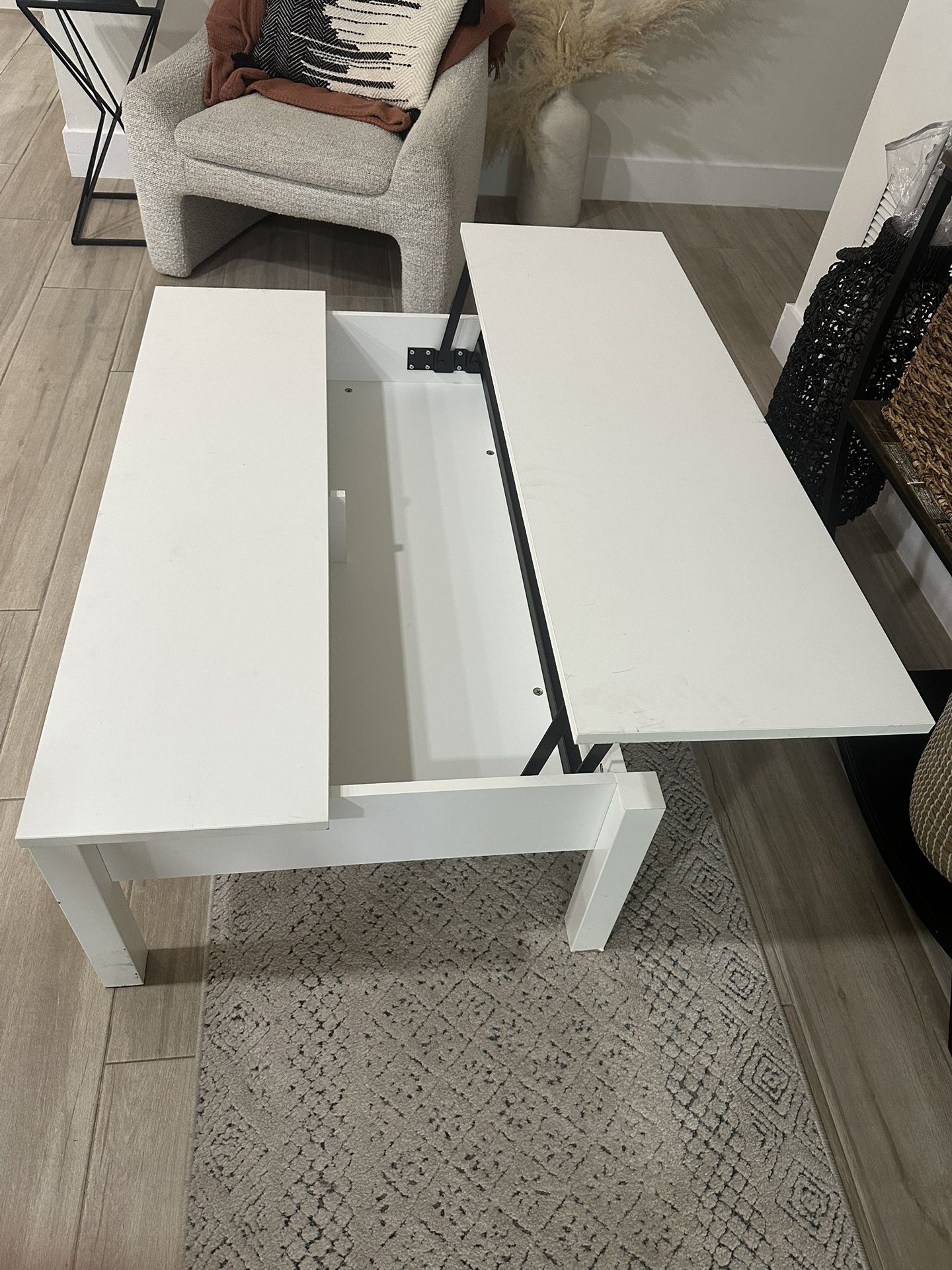 White IKEA Coffee Table With storage