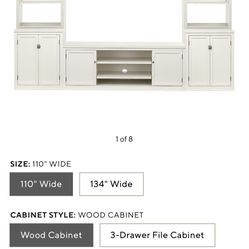 Pottery barn Logan 6-Piece Entertainment  Center