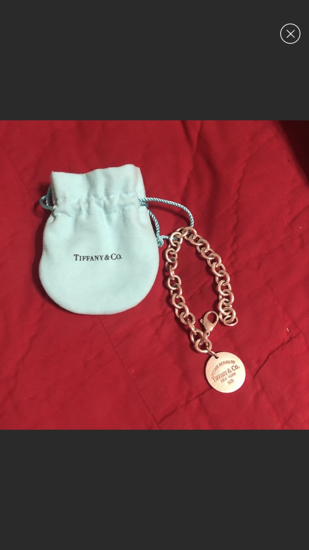 Tiffany & Co. round tag bracelet