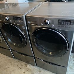Great lg front load washer and Dryer electric high efficiency