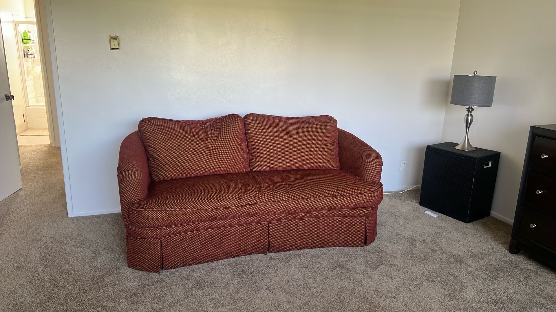 Red Feathers Couch