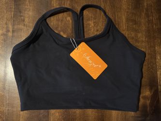 Black Racerback Sports Bra Small