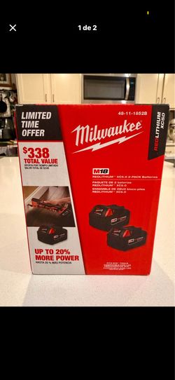 Milwaukee M18 XC5.0 batteries