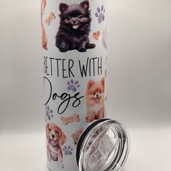 Dog Lovers Tumbler Dog Coffee Cup New In Box 